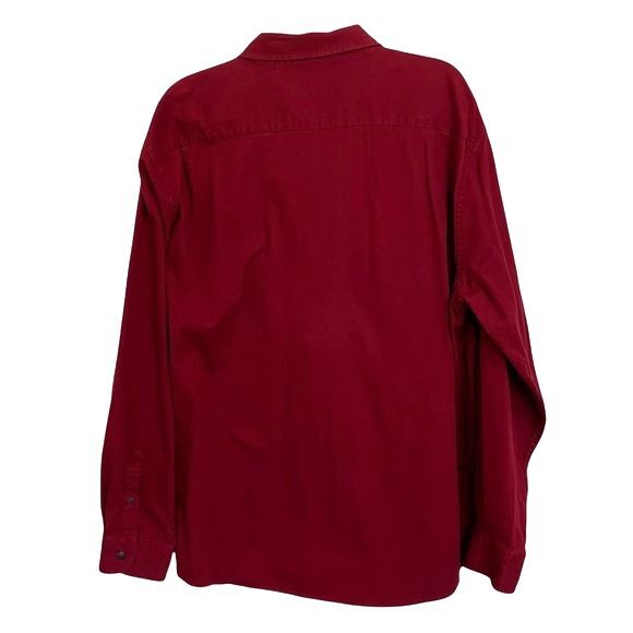 Wrangler Premium Quality Comfort Flex Red Shirt Button Up Western Ranch Size 2XL - Picture 7 of 10